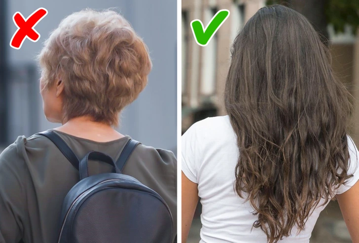 موهای کوتاه و بلند